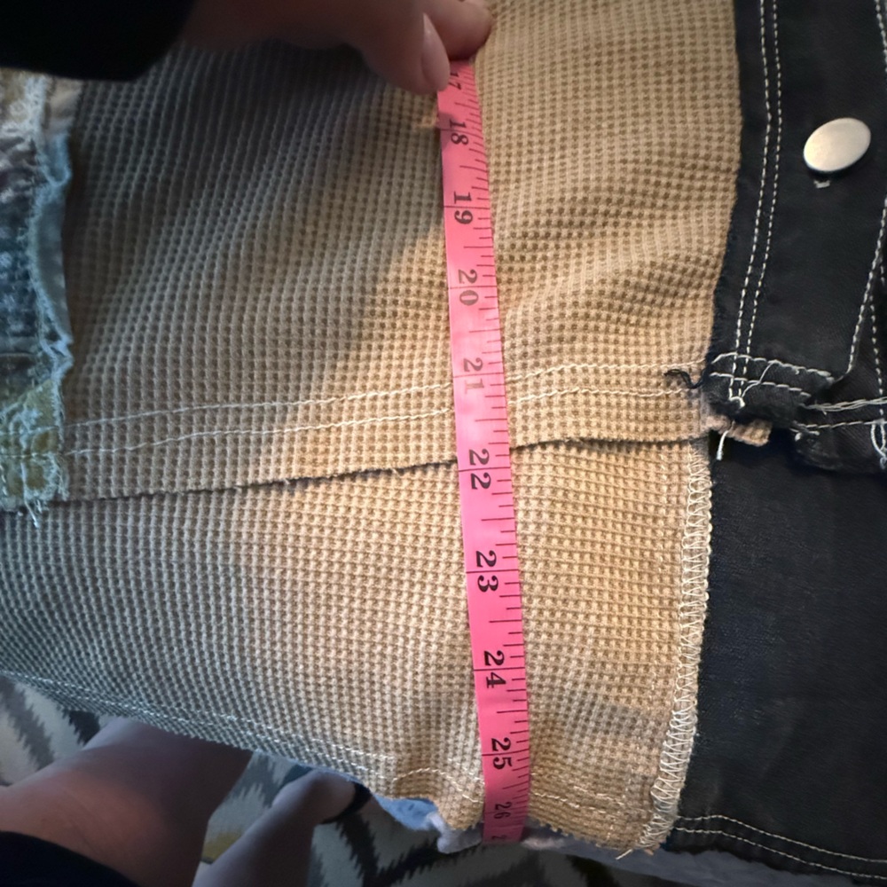 Pol Patchwork Button Up Medium - image 7